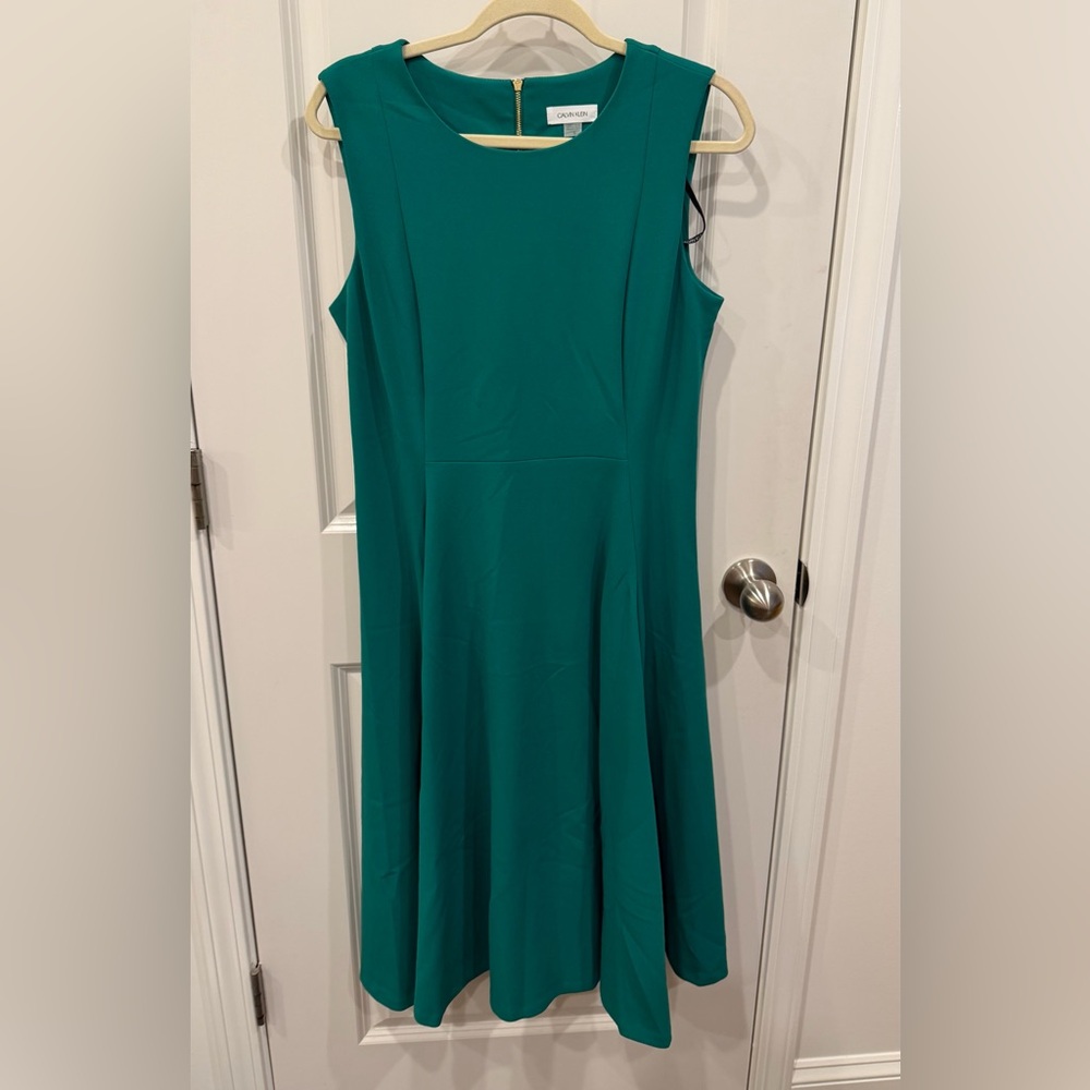 Calvin Klein Teal Midi Dress